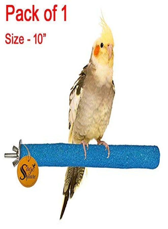 سايج سكوير مجثم/حامل/لعبة رملية خشبية مربعة الشكل من سيج، مناسبة للطيور (خفيفة الوزن) (المقاس - 10 بوصات) - Image 2